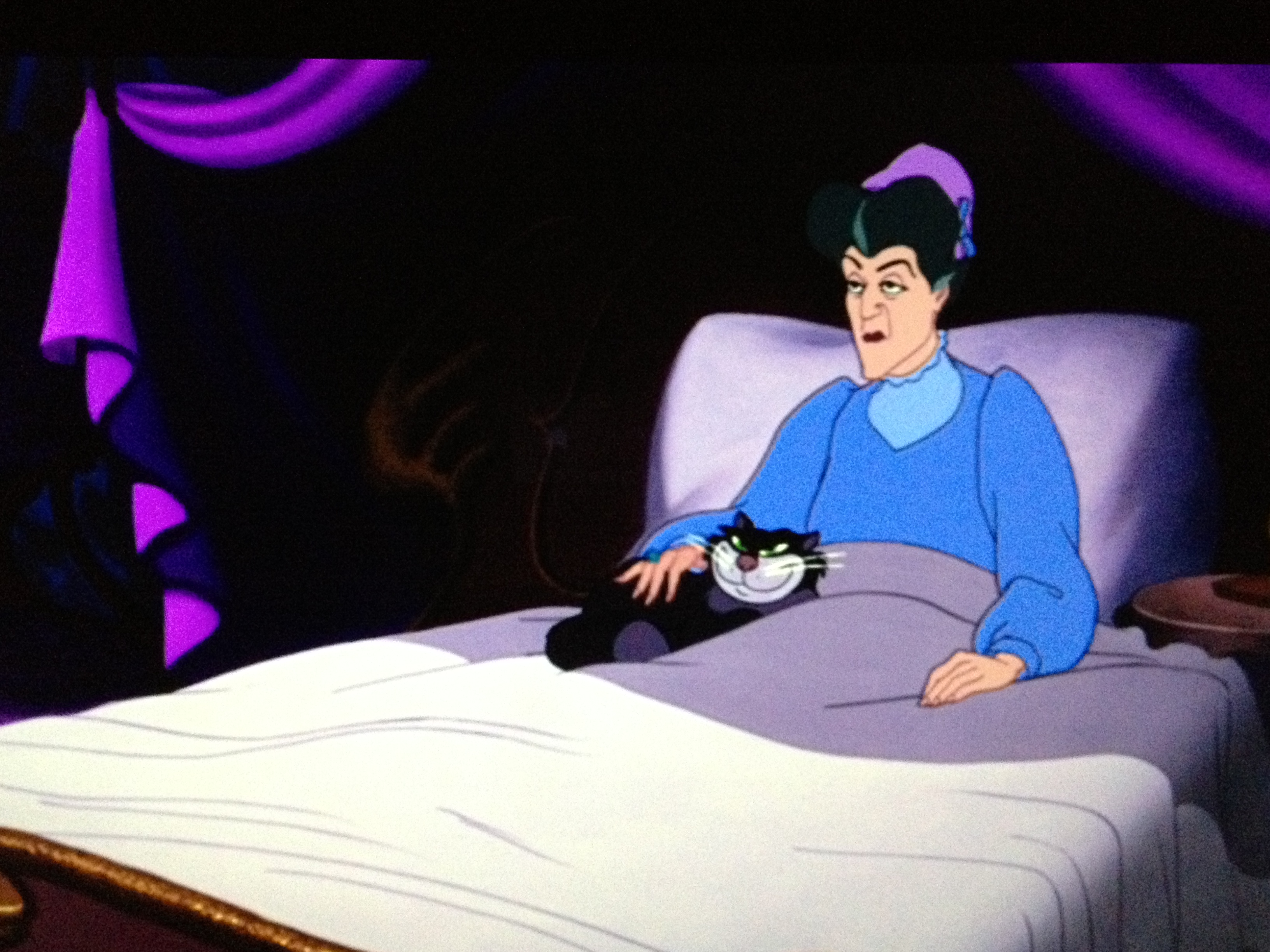 Image result for cinderella evil stepmother in bed